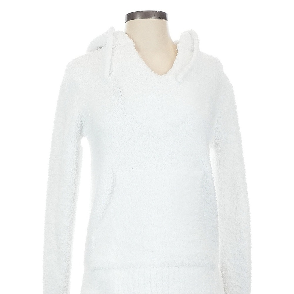 Barefoot Dreams White V-Neck Sweater